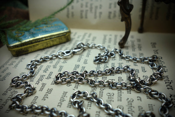 Silver Chain „ANCHOR“, Length 59,5cm