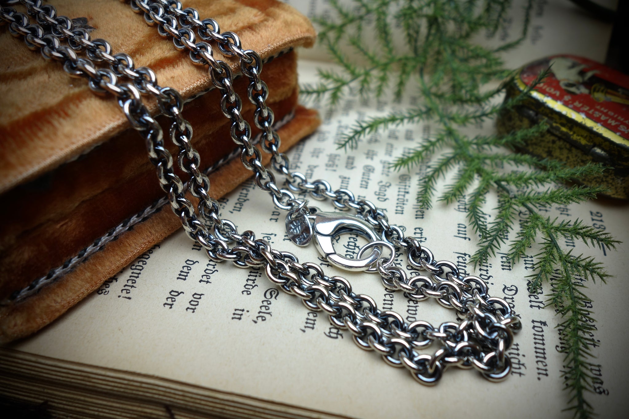 Silver Chain „ANCHOR“, Length 64cm