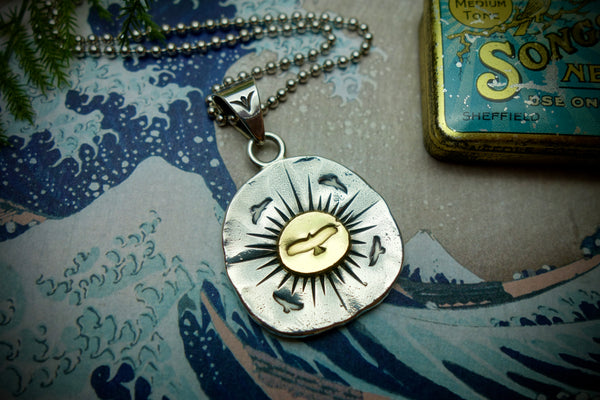 Silver Pendant „GOLDEN EAGLE“