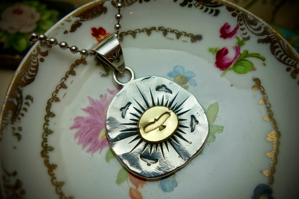 Silver Pendant „GOLDEN EAGLE“