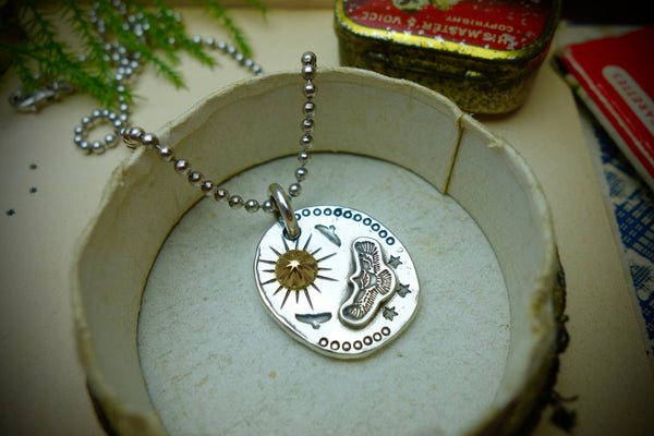 Silver Pendant „EAGLE AND THE SUN“