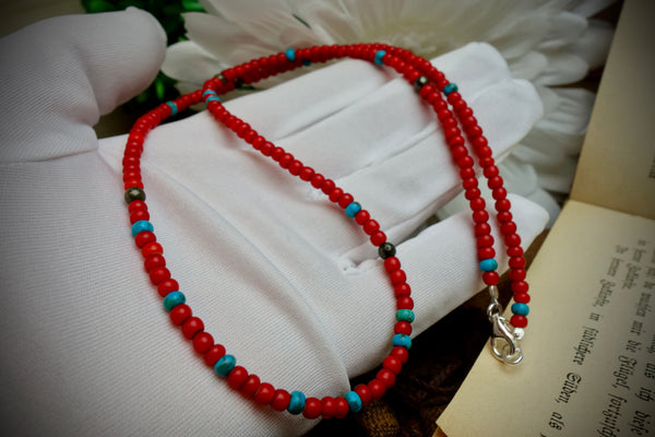 Necklace „TRADE BEADS“, Length 60,5cm