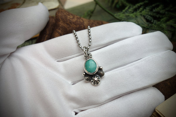 Silver Pendant „CARICO LAKE TURQUOISE“