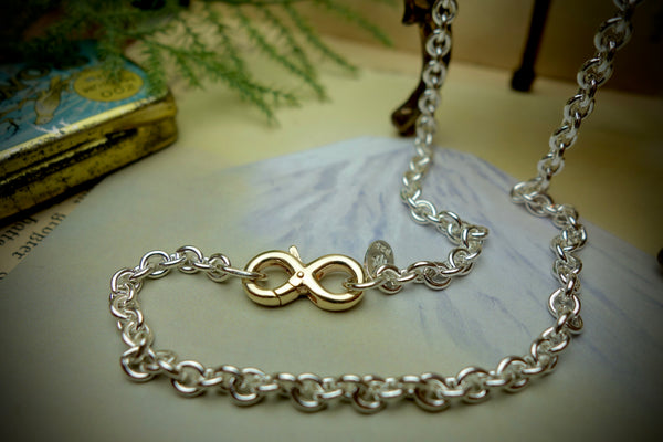 Silver Chain „ANCHOR“, Length 60,5cm