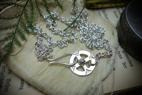 Silver Chain „MEDICINE WHEEL“, Length 64cm