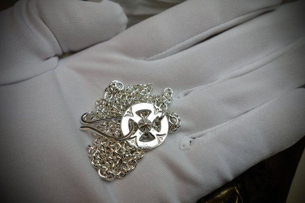 Silver Chain „MEDICINE WHEEL“, Length 64cm