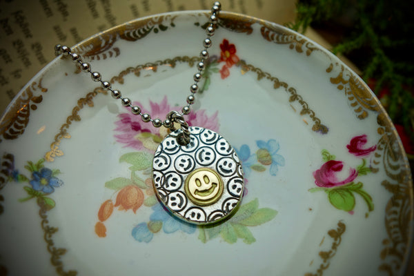 Silver Pendant „KEEP SMILING“