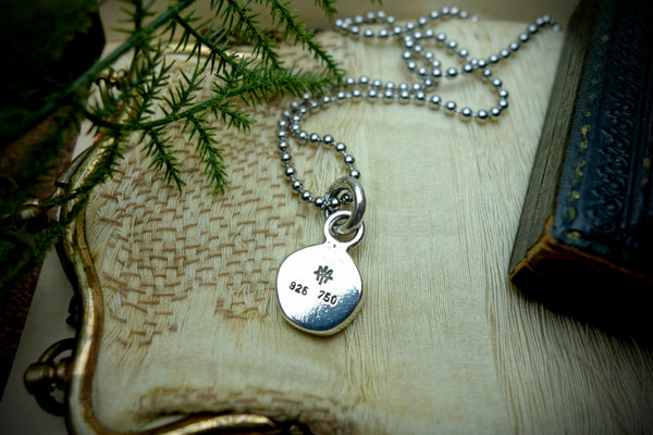 Silver Pendant „GOLDEN STAR“