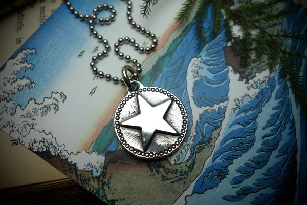 Silver Pendant „STAR MEDAL“