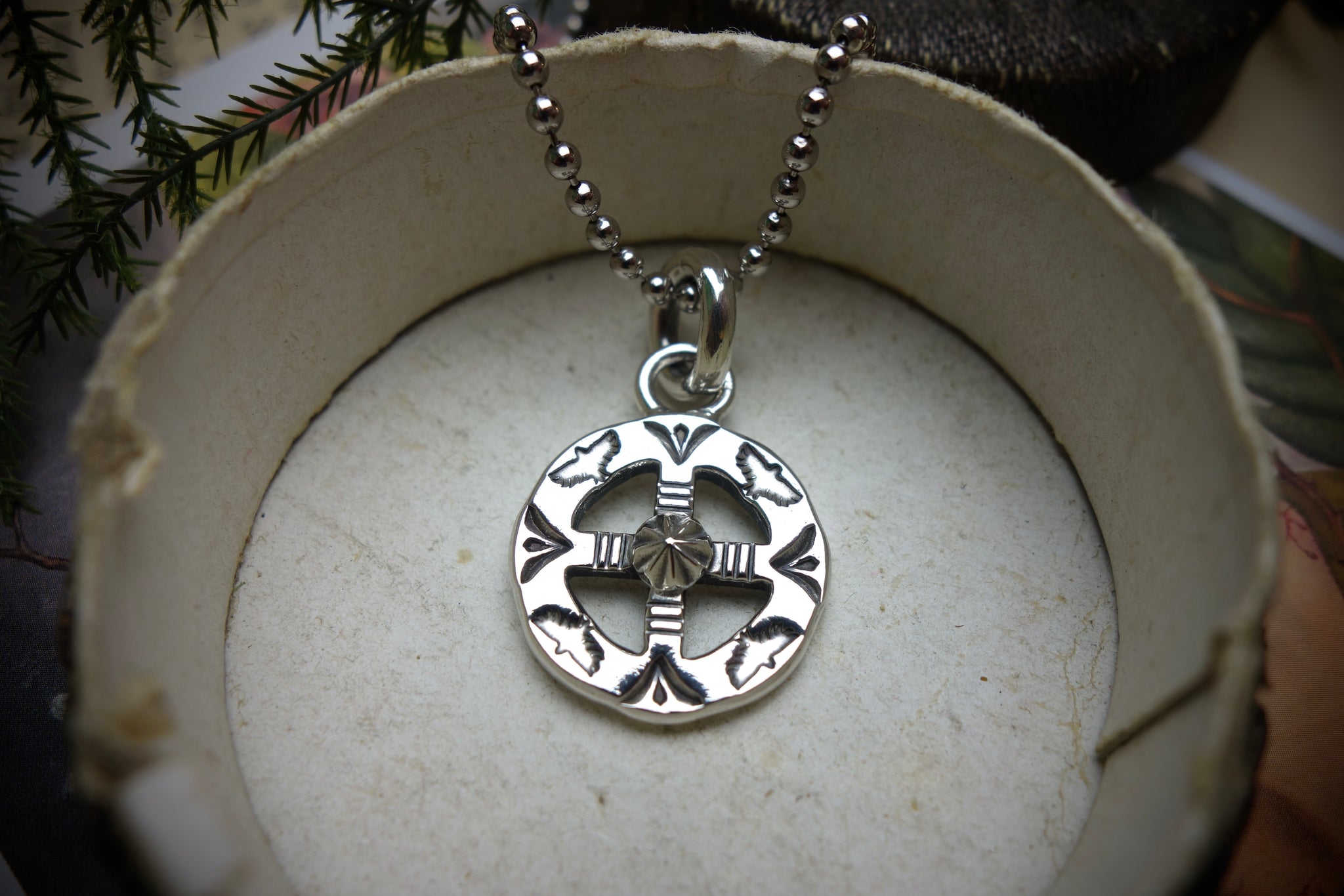 Silver Pendant „MEDICINE WHEEL“