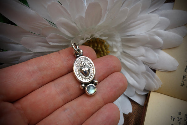 Silver Pendant „SACRED HEART“