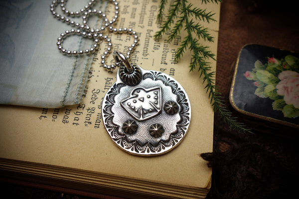 Silver Pendant „OLD THUNDERBIRD MEDAL“