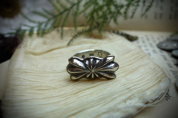Silver Ring „BUTTERFLY CONCHO“, U.S. Size 10
