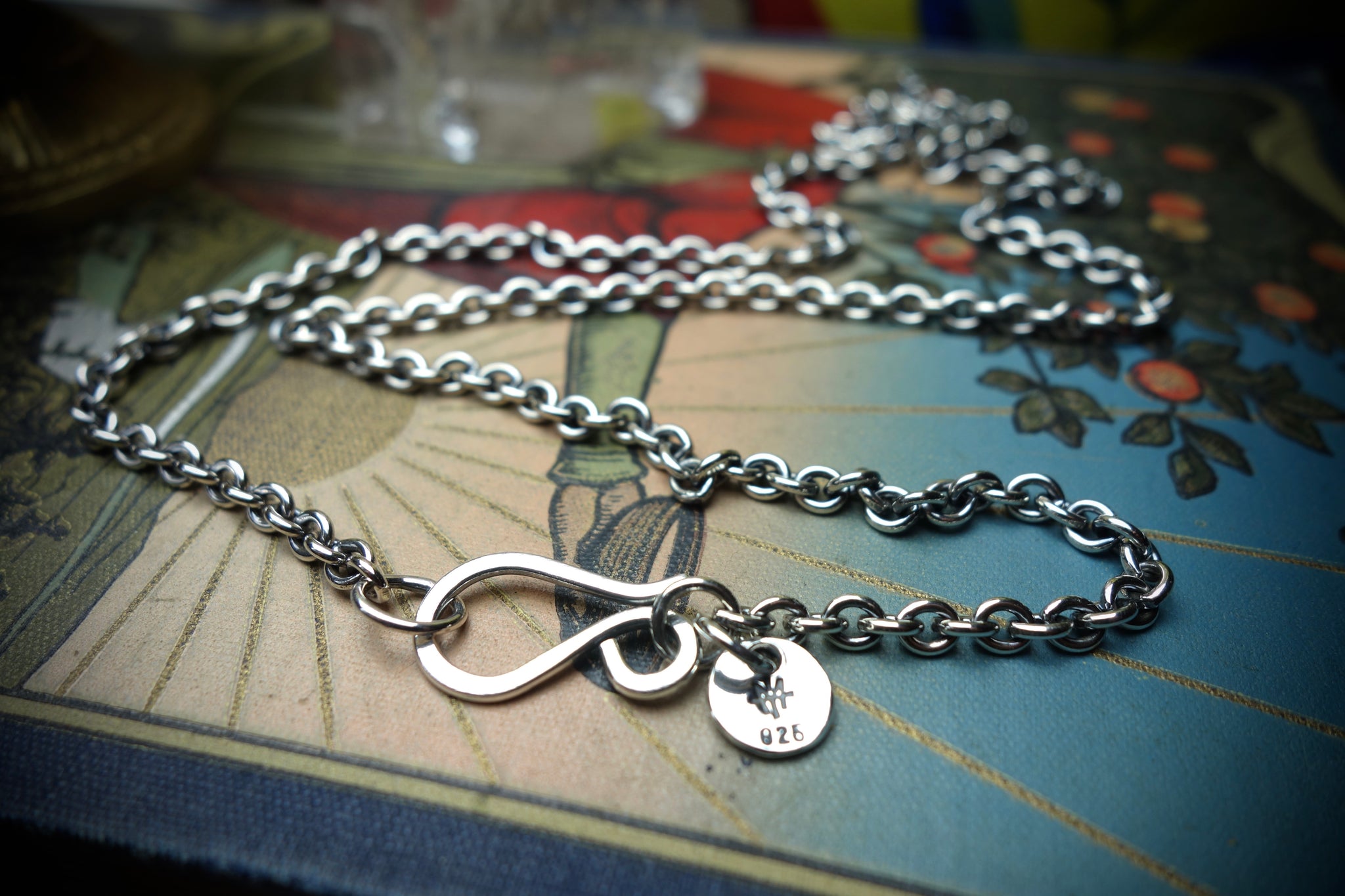 Silver Chain „ANCHOR“, Length 63,5cm