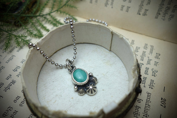 Silver Pendant „CARICO LAKE TURQUOISE“