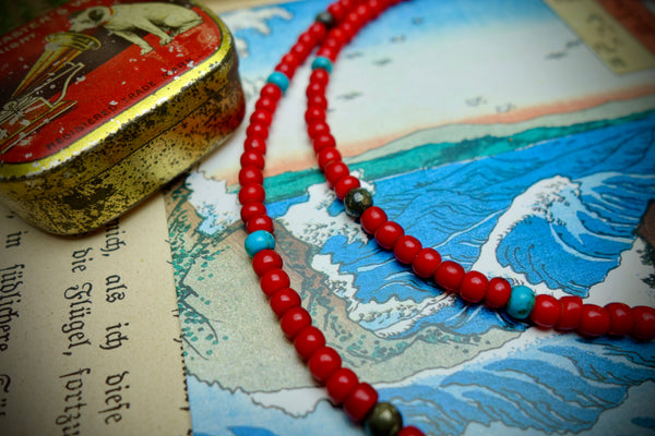 Necklace „TRADE BEADS“, Length 60,5cm