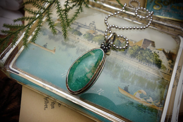 Silver Pendant „SONORAN GOLD TURQUOISE“