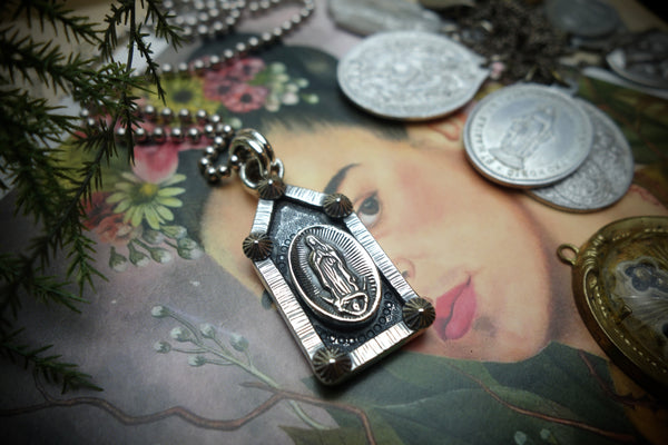 Silver Pendant „LADY OF GUADALUPE“