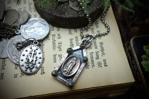 Silver Pendant „LADY OF GUADALUPE“