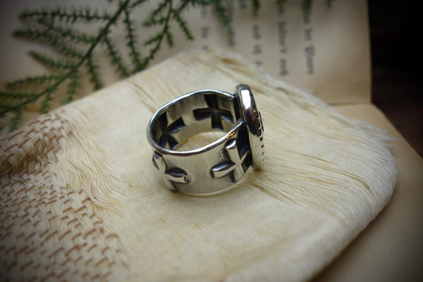 Silver Ring „CONCHO“, U.S. Size 10