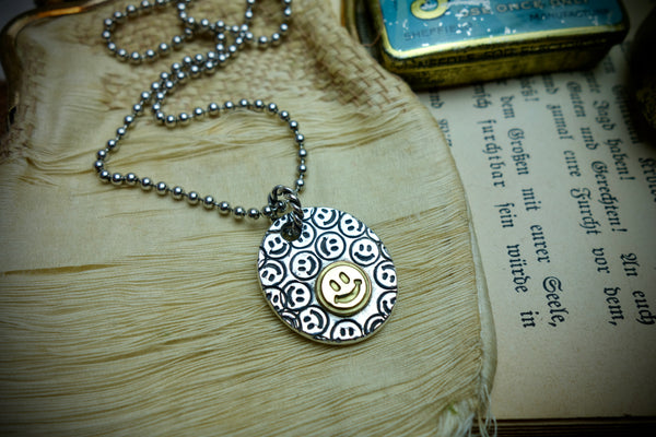 Silver Pendant „KEEP SMILING“