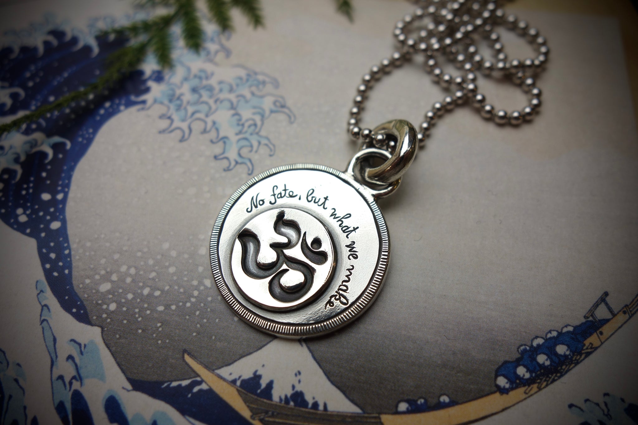 Silver Pendant „NO FATE“