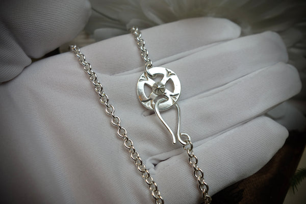 Silver Chain „MEDICINE WHEEL“, Length 64cm