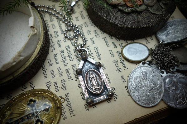 Silver Pendant „LADY OF GUADALUPE“