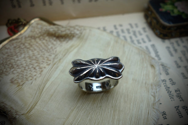 Silver Ring „BUTTERFLY CONCHO“, U.S. Size 10