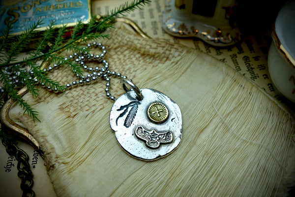 Silver Pendant „OLD SOUL SOUTHWEST“