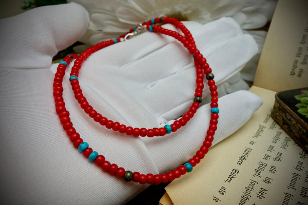 Necklace „TRADE BEADS“, Length 60,5cm