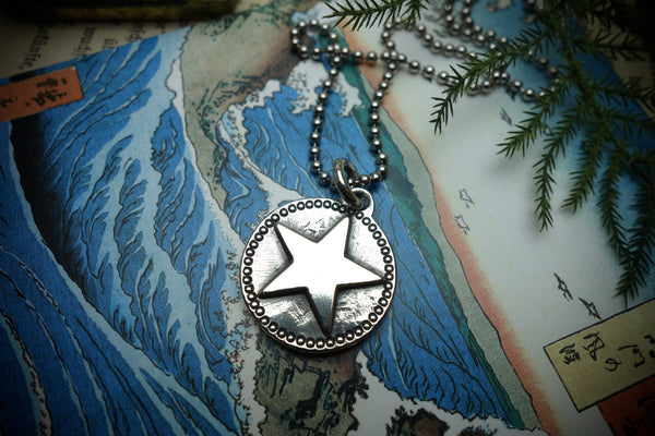 Silver Pendant „STAR MEDAL“