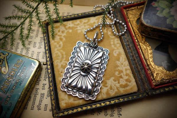 Silver Pendant „CONCHO RECTANGLE“