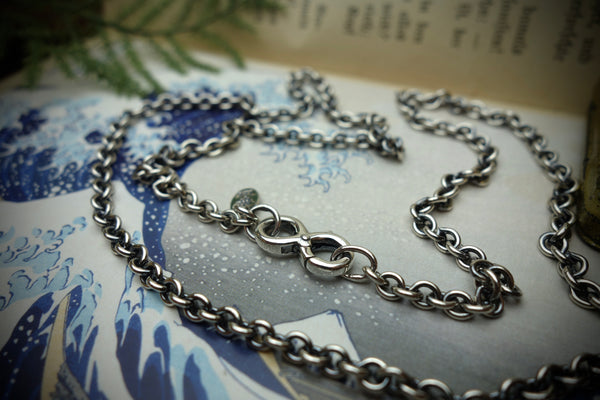 Silver Chain „ANCHOR“, Length 59,5cm