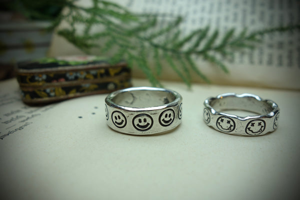Silver Rings „SMILEY“