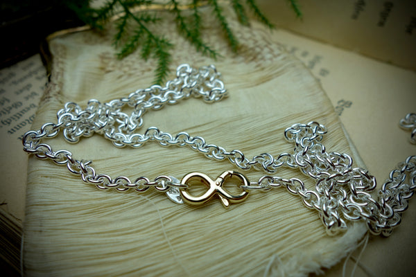 Silver Chain „ANCHOR“, Length 60,5cm