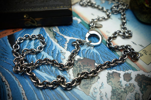 Silver Chain „ANCHOR“, Length 64cm