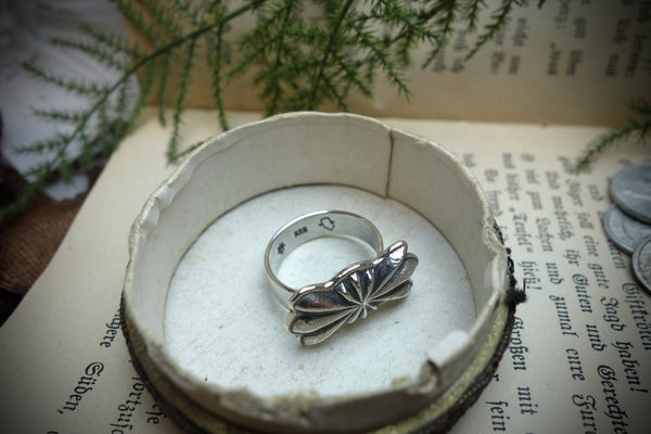 Silver Ring „BUTTERFLY CONCHO“, U.S. Size 10