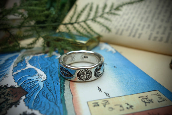 Silver Ring „SOUTHWEST HERITAGE“, U.S. Size 13