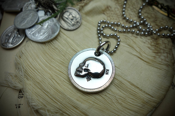Silver Pendant „DIE BEFORE YOU DIE“