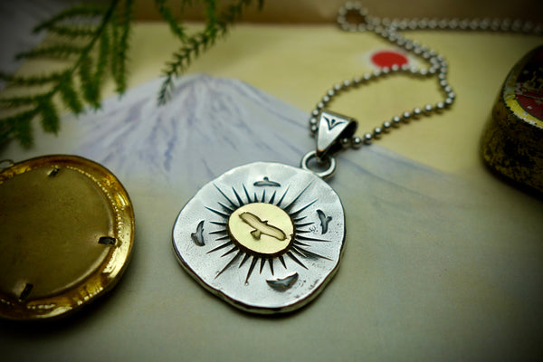 Silver Pendant „GOLDEN EAGLE“