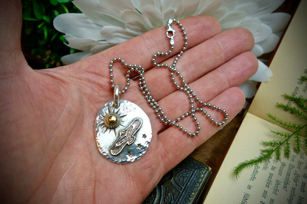 Silver Pendant „EAGLE AND THE SUN“