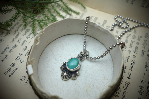 Silver Pendant „CARICO LAKE TURQUOISE“