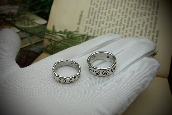 Silver Rings „SMILEY“