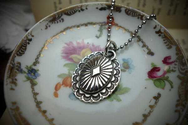 Silver Pendant „CONCHO OVAL“