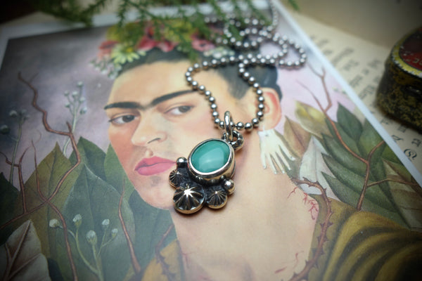 Silver Pendant „CARICO LAKE TURQUOISE“