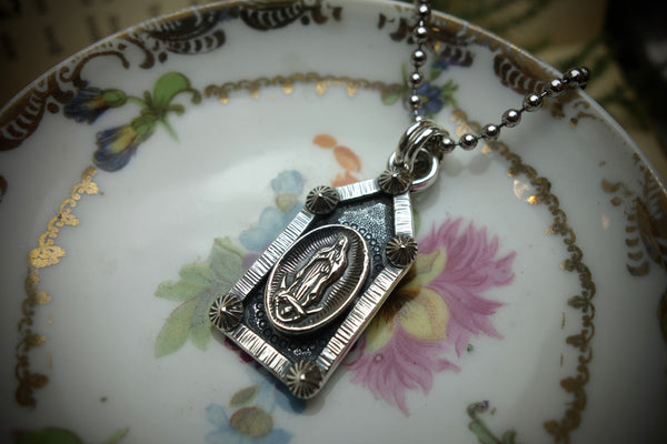 Silver Pendant „LADY OF GUADALUPE“