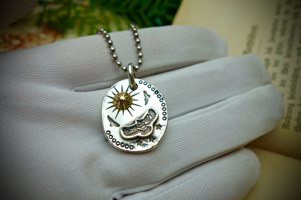 Silver Pendant „EAGLE AND THE SUN“