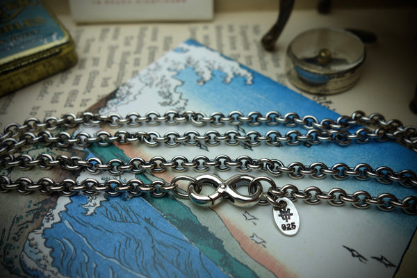 Silver Chain „ANCHOR“, Length 59,5cm