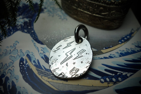 Silver Pendant „FORTUNE FAVORS THE BOLD“